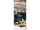 Textilbanner "Kerzen mit Stern" 75 x 180cm, schwarz/gold, Schlauchnaht oben+unten