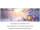 Querbanner "Laterne im Schnee" 150 x 50cm, weiss/hellblau/rosa, Schlauchnaht oben+unten