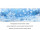 Querbanner "Eiskristalle" 150 x 50cm, blau/weiss, Schlauchnaht oben+unten