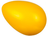 oeuf opaque, grand, h 30cm, plastique, jaune foncé
