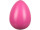 oeuf opaque, grand, h 30cm, plastique, rose fuchsia