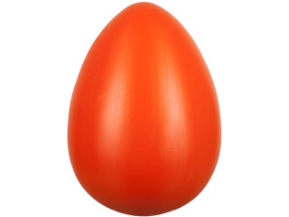 egg opaque, large, h 30cm, plastic, orange