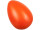 egg opaque, large, h 30cm, plastic, orange
