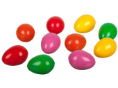 eggs colorful opaque, set of 10 pcs., 4.5 x 6.5cm, PVC