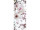 bannière textile "fleurs de magnolia", 75 x 180cm, rose/blanc, couture tubulaire en haut+en bas