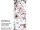 Textilbanner "Magnolienblüten" 75 x 180cm, rosa/weiss, Schlauchnaht oben+unten
