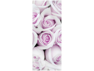Textilbanner Rosenblüten 75x180cm, Rosalia, rosa/w. Schlauchnaht oben+unten