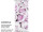 Textilbanner Rosenblüten 75x180cm, Rosalia, rosa/w. Schlauchnaht oben+unten