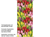 Textilbanner Tulpenmeer 75x180cm, grün/bunt...