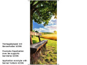 Textilbanner Bank/Landschaft 75x180cm, braun/bunt...