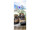 Textilbanner Schuhe/Blumen 75x180cm, braun/bunt Schlauchnaht oben+unten