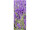 bannière textile "fleurs de lavande" 75x180cm, violet/vert, coutures tubulaires en haut+en bas