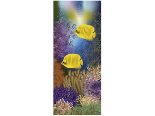 Textilbanner Unterwasser 2 75x180cm, bunt, stilistisch Schlauchnaht oben+unten