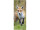 Textilbanner Fuchs 75x180cm, braun/grün Schlauchnaht oben+unten