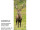 Textilbanner Hirsch/Wiese 75x180cm, braun/grün Schlauchnaht oben+unten