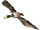 duck flying large brown, 80 x 50cm, plastic/feathers