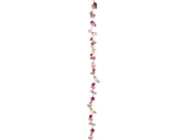 straw flower garland, l 180cm, pink