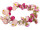 straw flower garland, l 180cm, pink