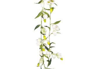 Glockenblumen-Girlande weiss L 180cm, Blüten 5cm