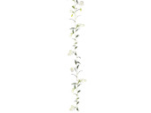 Glockenblumen-Girlande, L 180cm, Blüten 5cm, weiss