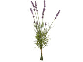 lavande lié, 9 fleurs, violet/vert, l 40cm