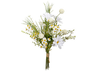 Wildblumen-Margeritenstrauss grün/weiss, H 40cm, Ø 30cm
