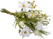 wildflower bouquet green/white, h 40cm, Ø 30cm