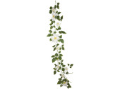 Clematis-Girlande grün/weiss L 135cm, Blüten 9...