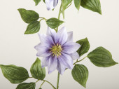 clematis garland, l 135cm, flowers 9 - 14cm, green/lavender