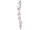 magnolia garland "Queens", l 100cm, w 18cm, white/pink, flowers 6 - 12cm