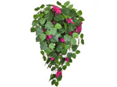bougainvillea pendentif, vert/fuchsia, h 100cm, ignifuge B1