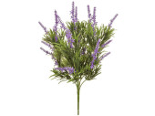 Lavendel-Busch grün/lavendel, H 46cm, schwer entflammbar B1, UV-beständig