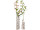 birch vase group of 3, cream/nature, plastic, var. sizes