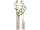 Birken-Vase 3er Gruppe, creme/natur, Kunststoff, versch. Grössen