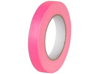 Gaffa Gewebe-Klebeband Neon, UV-aktiv, 25m x 19mm, neonpink
