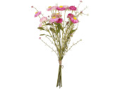 Strohblumen-Strauss 15-tlg., H 45cm, Ø 25cm, rosa/pink