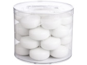 Schwimmkerzen klein, Ø 50mm, H 26mm, 28er Set, weiss