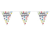 pennant chain "Happy Birthday" white/colourful,...