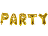 Folienballongirlande "PARTY" gold, L 3m, H...