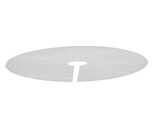nappe pour arbre de Noël blanche, ouate, Ø 98cm, p 2cm, ignifuge