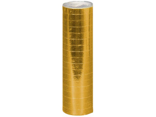streamer metallic gold l 4m, w 7mm, 18 pcs./roll