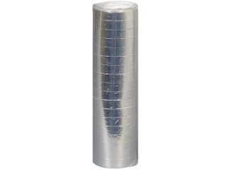 serpentin métallique argentée, L 4 m, l 7 mm, 18 pcs./rouleau