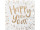 napkins "Happy New Year" white/gold, 33 x 33cm, 20 pieces