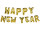 balloon garland "Happy NewYear" gold, foil, approx. 8m long