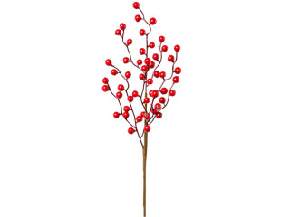 branche de baie rouge, l 47cm