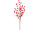 branche de baie rouge, l 47cm