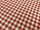 chemin de table carreaux rouge-blanc l 28 cm, l 5m