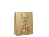 sac cadeau "feuilles dIlex", or mat, 18 x 10 x...