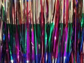 Fransenborte Folie rainbow B 10m, H 30cm schwer entflammbar