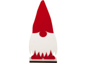 gnome avec chapeau 2D, grand, blanc/rouge, MDF, l 20,5 x...